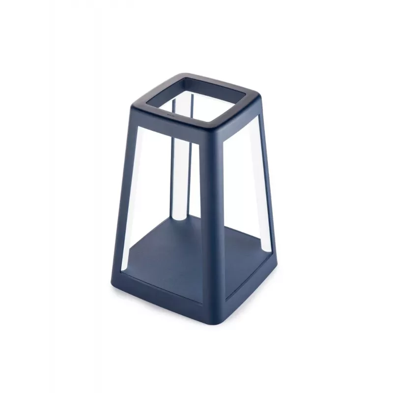 LEXON Lantern LED Portable Lamp with Qi Wireless Charging, Dark Blue LH94DB