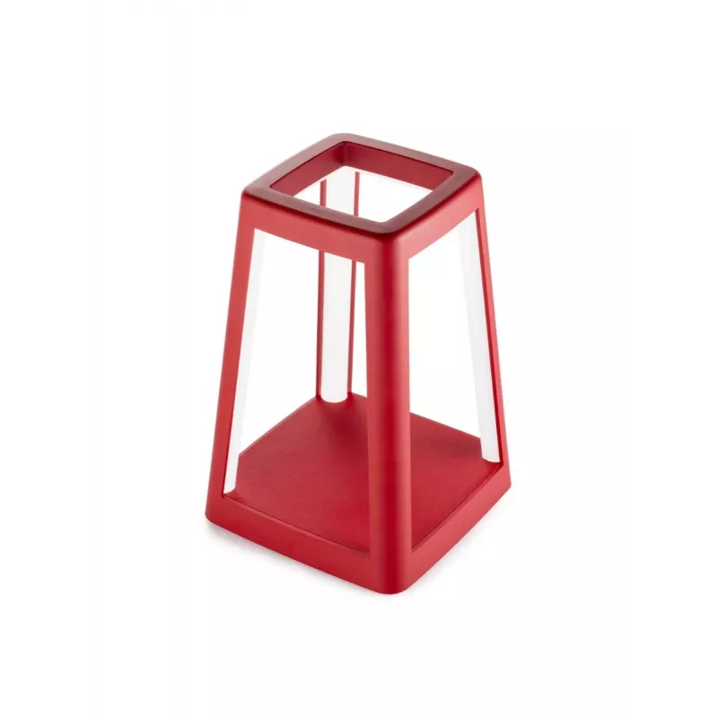 Lexon Laternen-LED-Lampe mit kabellosem Ladegerät Dunkelrot LH94DR