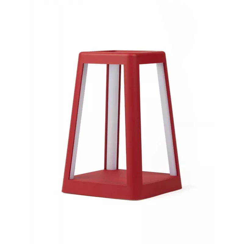 Lexon Laternen-LED-Lampe mit kabellosem Ladegerät Dunkelrot LH94DR