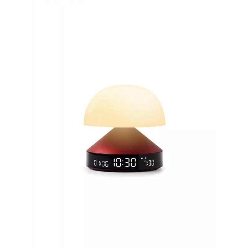 Lexon Mina Sunrise Wecker mit Aufwachlicht, Rot LR153DR