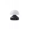 Lexon Mina Sunrise Wecker mit Lampe, Gun Metal / Dark Grey, LR153MX