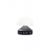 Lexon Mina Sunrise Wecker mit Lampe, Gun Metal / Dark Grey, LR153MX