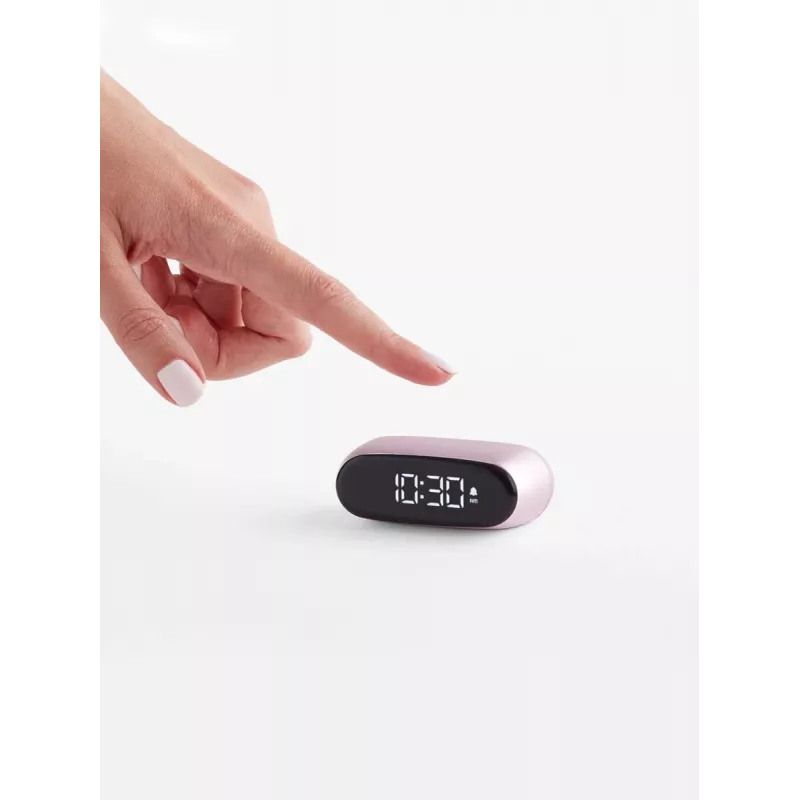 Lexon Minut Mini Alarm Clock Light Pink LR154LP