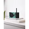 Lexon Tykho 3 X JMB Radio Bluetooth Tragbares FM-Radio mit Basquiat-Kunstwerk, Schwarz