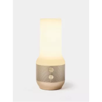 LEXON Terrace+ 3-in-1 LED-Lampe, Bluetooth-Lautsprecher, Powerbank 2000 mAh, Gold LA134D