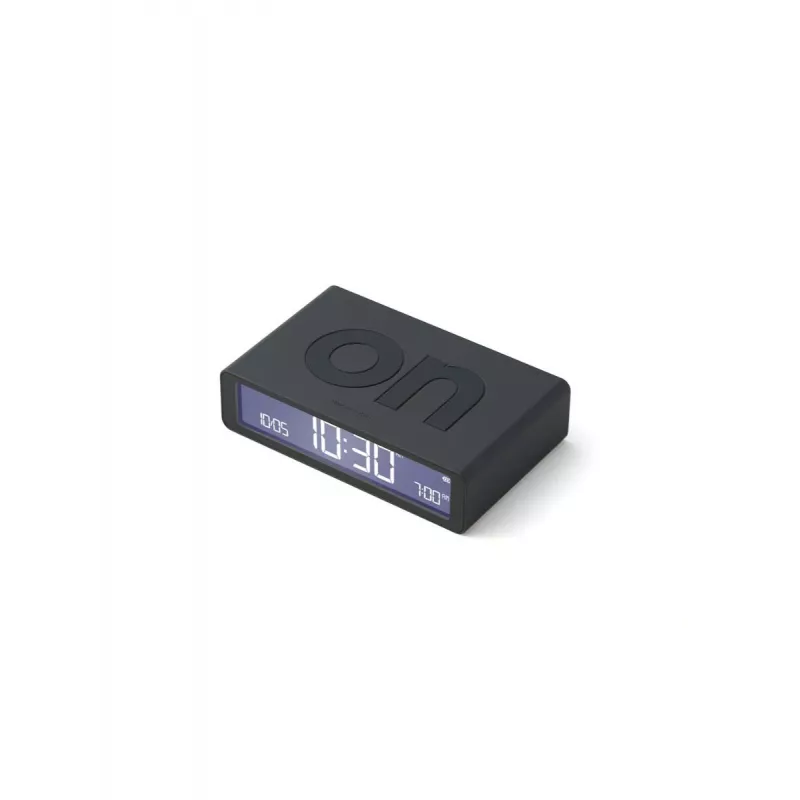 Lexon Flip Classic Alarm Clock Dark Grey LR157G3