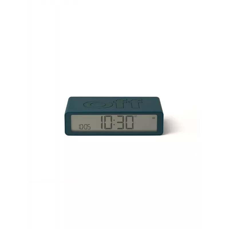 Lexon Flip Classic Alarm Clock Dual-Sided Duck Blue LR157BF9
