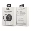Karl Lagerfeld MagSafe-kompatibles kabelloses Ladegerät 15W Schwarz