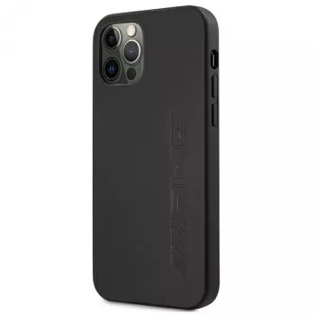 AMG Hardcase Leather Hot Stamped Case für Apple iPhone 12 Pro Max 6,7 inch Schwarz