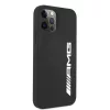 AMG AMHCP12LSGLBGN iPhone 12 Pro Max 6,7 inch Schwarze Silikon-Hülle mit großem Logo