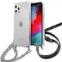 Guess GUHCP12LKC4GSSI iPhone 12 Pro Max 6,7 inch Transparente Hardcase mit Silberkette - 4G Kollektion