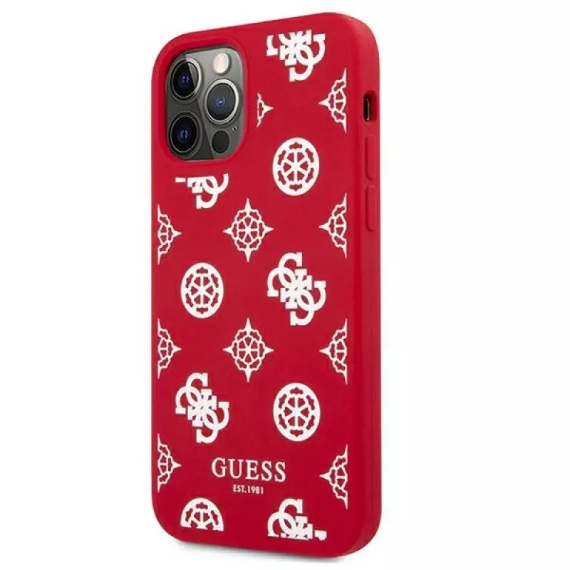 Guess GUHCP12LLSPEWRE iPhone 12 Pro Max 6,7 inch Rote Hartschale Peony Collection