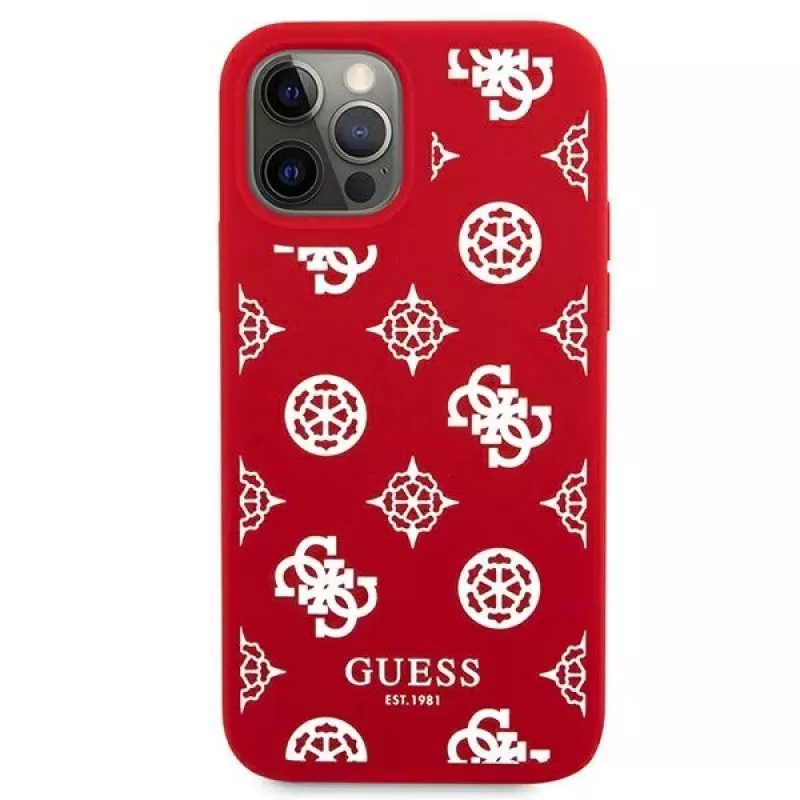 Guess GUHCP12LLSPEWRE iPhone 12 Pro Max 6,7 inch Rote Hartschale Peony Collection