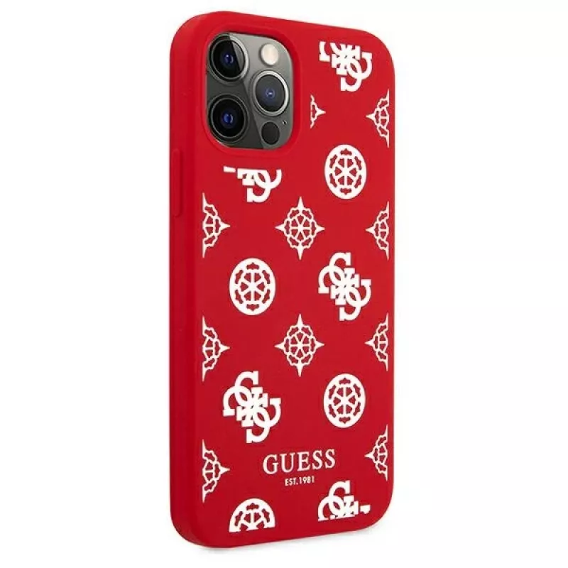 Guess GUHCP12LLSPEWRE iPhone 12 Pro Max 6,7 inch Rote Hartschale Peony Collection