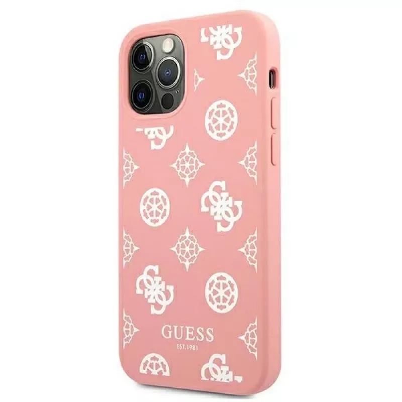 Guess GUHCP12LLSPEWPI iPhone 12 Pro Max 6,7 inch Pink Hard Case Peony Collection