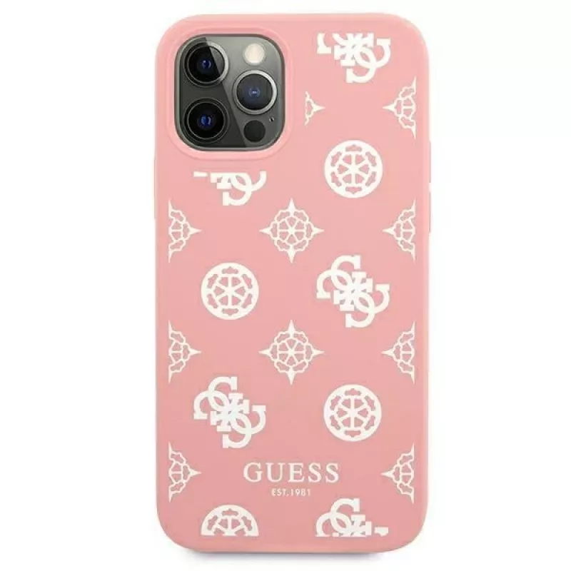 Guess GUHCP12LLSPEWPI iPhone 12 Pro Max 6,7 inch Pink Hard Case Peony Collection