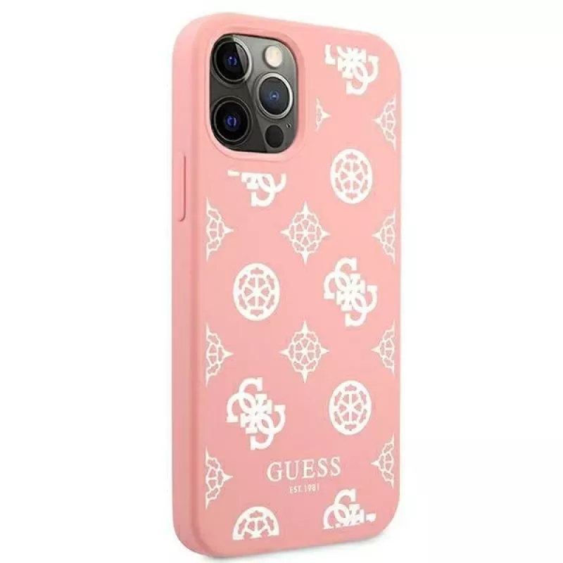 Guess GUHCP12LLSPEWPI iPhone 12 Pro Max 6,7 inch Pink Hard Case Peony Collection