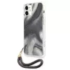 Guess GUHCP12SKSMAGR iPhone 12 Mini 5,4 inch Graue Hardcase Marble Collection
