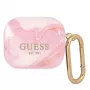 Guess GUA3UNMP AirPods 3 Hülle Pink Marble Collection