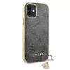 Guess GUHCN61GF4GGR iPhone 11 6,1 inch Hard Case 4G Charms Collection - Grau
