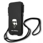 Karl Lagerfeld Saffiano Ikonik Karl Hard Case für iPhone 12/12 Pro 6,1 inch - Schwarz