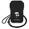 Karl Lagerfeld Saffiano Ikonik Karl Hard Case für iPhone 12/12 Pro 6,1 inch - Schwarz