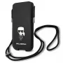 Karl Lagerfeld Saffiano Ikonik Hard Case für Apple iPhone 12 Pro Max, Schwarz