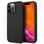AMG AMHCP13LDOLBK iPhone 13 Pro Hard Case Genuine Leather Hot Stamped Black