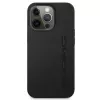 AMG AMHCP13LDOLBK iPhone 13 Pro Hard Case Genuine Leather Hot Stamped Black