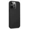 AMG AMHCP13LDOLBK iPhone 13 Pro Hard Case Genuine Leather Hot Stamped Black