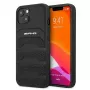 AMG AMHCP13SGSEBK iPhone 13 Mini 5,4 inch Hardcase Leder Schwarz mit geprägten Linien