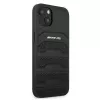 AMG AMHCP13SGSEBK iPhone 13 Mini 5,4 inch Hardcase Leder Schwarz mit geprägten Linien