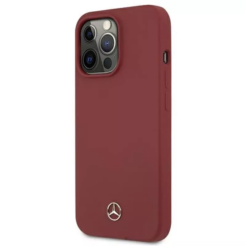 MERCEDES-BENZ MEHCP13XSILRE Silikon-Hardcase für Apple iPhone 13 Pro Max 6,7 inch Rot