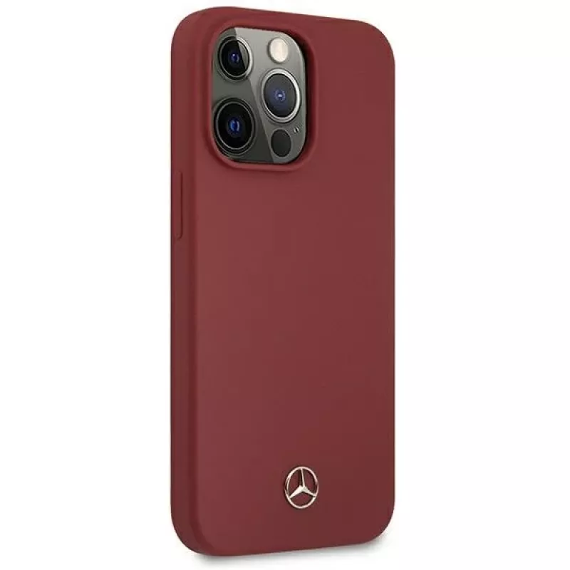 MERCEDES-BENZ MEHCP13XSILRE Silikon-Hardcase für Apple iPhone 13 Pro Max 6,7 inch Rot