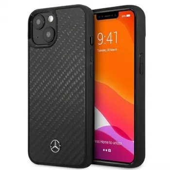 MERCEDES-BENZ MEHCP13SRCABK Dynamic Line Hard Case für Apple iPhone 13 Mini 5,4 inch - Schwarz Carbon