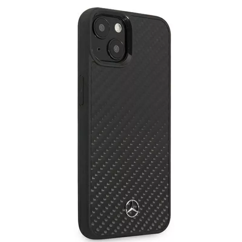 MERCEDES-BENZ MEHCP13SRCABK Dynamic Line Hard Case für Apple iPhone 13 Mini 5,4 inch - Schwarz Carbon
