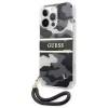 Guess GUHCP13XKCABBK iPhone 13 Pro Max Hard Case Camo Strap Collection Black