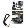 Guess GUHCP13XKCABBK iPhone 13 Pro Max Hard Case Camo Strap Collection Black