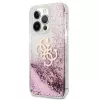 Guess GUHCP13XLG4GPI Hard Case für Apple iPhone 13 Pro Max 6,7 inch Pink Liquid Glitter 4G Big