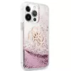 Guess GUHCP13XLG4GPI Hard Case für Apple iPhone 13 Pro Max 6,7 inch Pink Liquid Glitter 4G Big