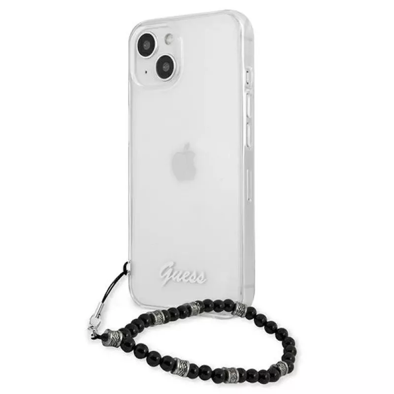 Guess GUHCP13MKPSBK iPhone 13 / 14 / 15 6,1 inch Transparente Hartschale Black Pearl