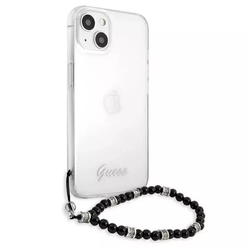Guess GUHCP13MKPSBK iPhone 13 / 14 / 15 6,1 inch Transparente Hartschale Black Pearl