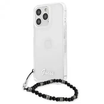 Guess GUHCP13XKPSBK iPhone 13 Pro Max 6,7 inch Transparente Hardcase Black Pearl