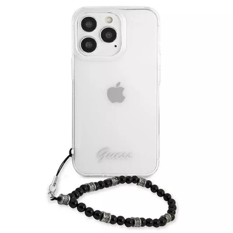 Guess GUHCP13XKPSBK iPhone 13 Pro Max 6,7 inch Transparente Hardcase Black Pearl