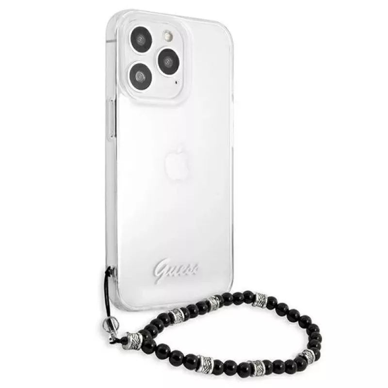 Guess GUHCP13XKPSBK iPhone 13 Pro Max 6,7 inch Transparente Hardcase Black Pearl