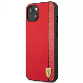 Ferrari On Track Carbon Stripe Hard Case für Apple iPhone 13 mini 5,4 inch Rot