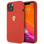 Ferrari FESSIHCP13SRE Silikon-Hartschalenhülle für Apple iPhone 13 mini 5,4 inch Rot