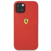 Ferrari FESSIHCP13SRE Silikon-Hartschalenhülle für Apple iPhone 13 mini 5,4 inch Rot