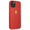 Ferrari FESSIHCP13SRE Silikon-Hartschalenhülle für Apple iPhone 13 mini 5,4 inch Rot
