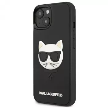 Karl Lagerfeld KLHCP13SCH3DBK Hardcase für Apple iPhone 13 Mini 5,4 inch Schwarz 3D Gummi Choupette